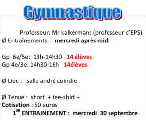 Association sportive gymnastique