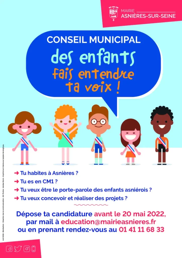 La mairie d'Asnieres a proposé aux élèves de CM1 d’élire leur candidat au Conseil municipal des enfants.