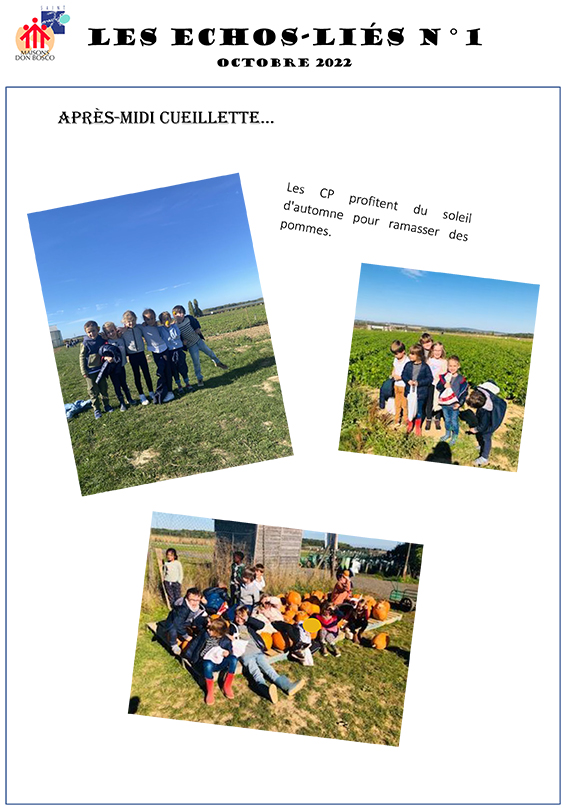 Les Echos Liés, journal des CM2 Les Echos Liés, journal des CM2