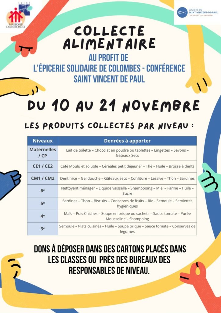 Flyer collecte alimentaire