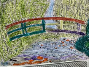 Travail sur Monet à Saint Joseph