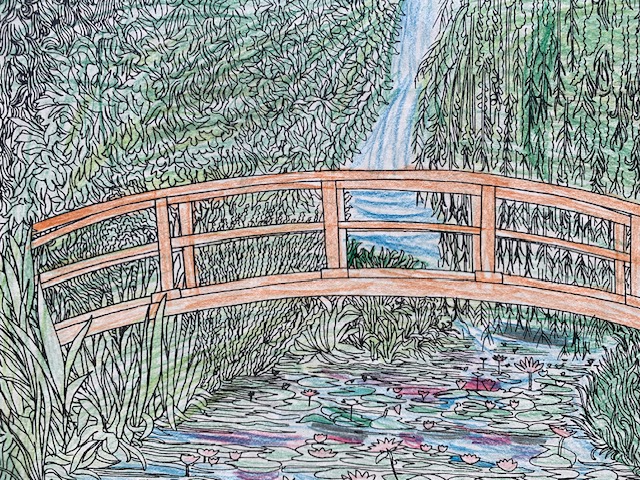 Travail sur Monet à Saint Joseph
